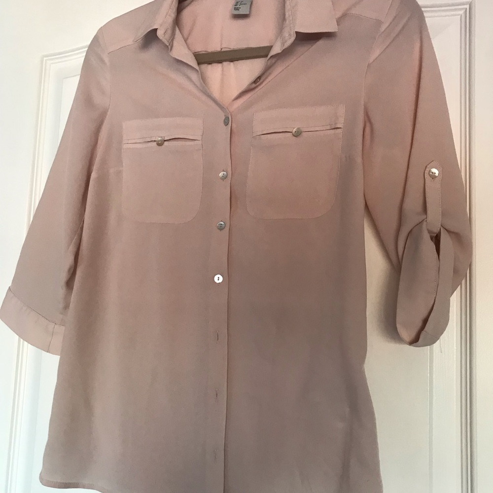 Soft pink blouse